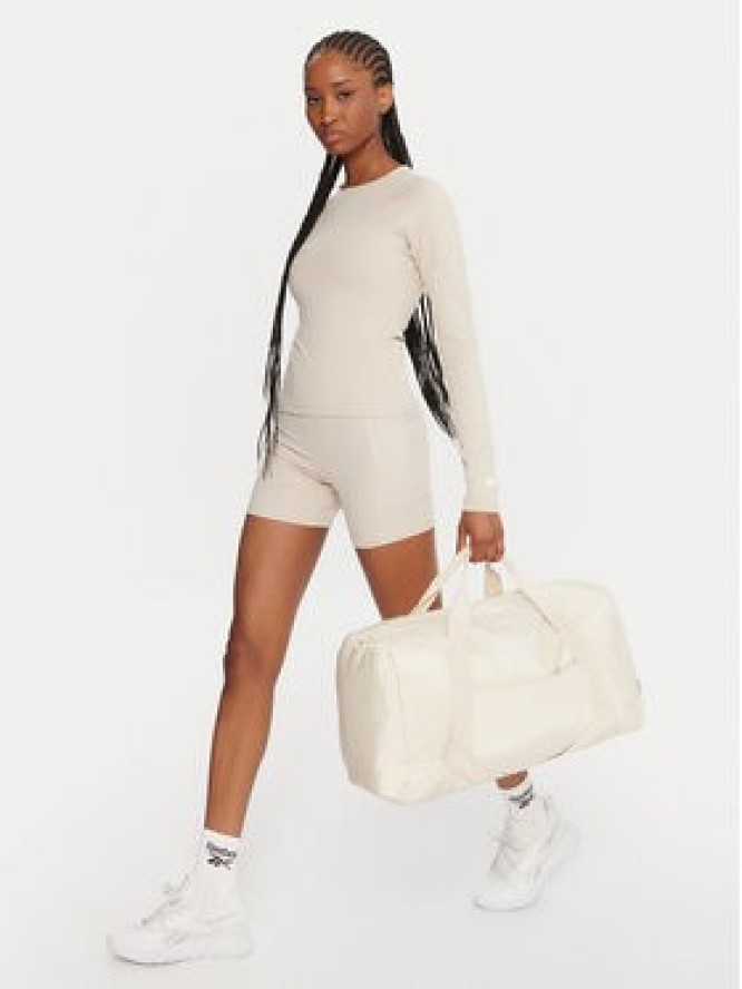 Reebok Koszulka techniczna Reebok X Ewa Chodakowska RK25316CCW Beżowy Slim Fit