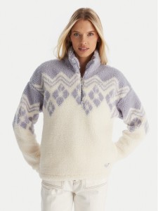 Roxy Polar Mountain Story ERJPF03228 Biały Regular Fit