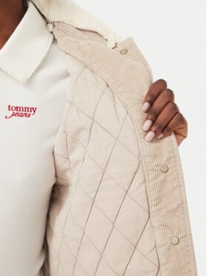 Tommy Jeans Kurtka przejściowa Trucker DW0DW23415 Szary jasny Regular Fit