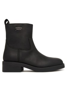 Tommy Jeans Botki Tjw Soft Sole Chelsea Boots Lth EN0EN03080 Czarny