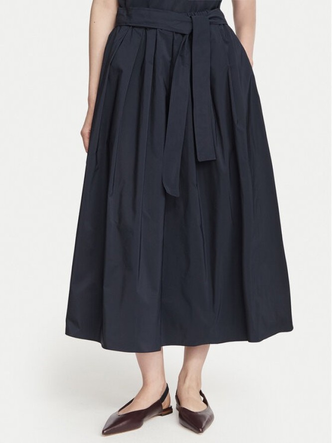 Weekend Max Mara Spódnica midi Alpaca 2625106041 Granatowy Regular Fit
