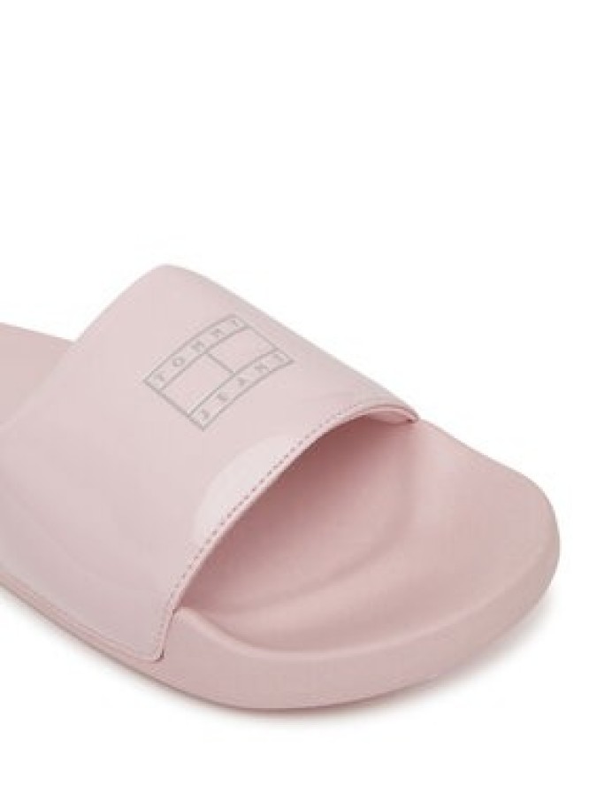 Tommy Jeans Klapki Flag Pool Slide Patent EN0EN02901 Różowy