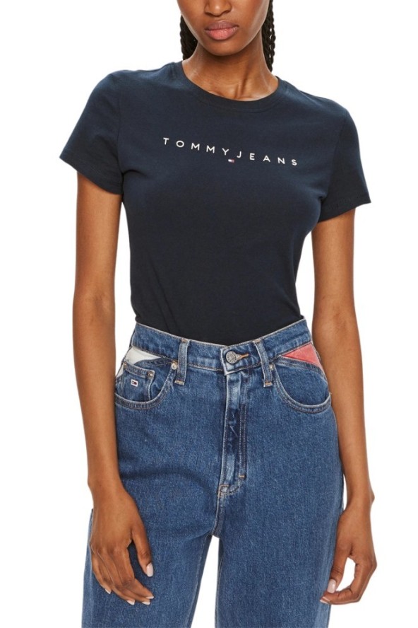 TOMMY JEANS Granatowy damski t-shirt, Rozmiar S