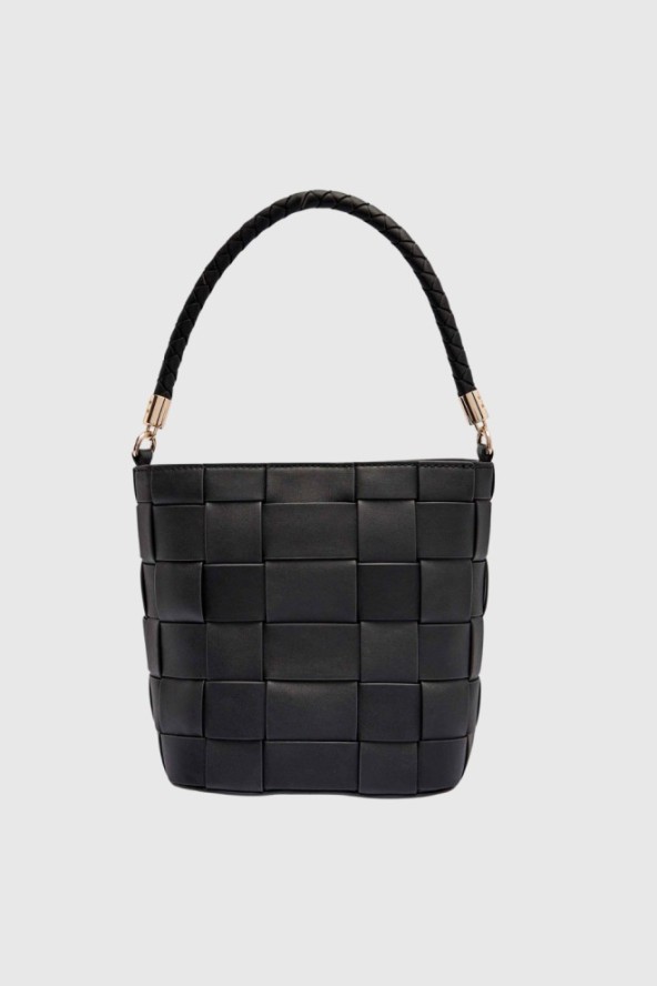 GUESS Czarna torebka damska Maylee Bucket