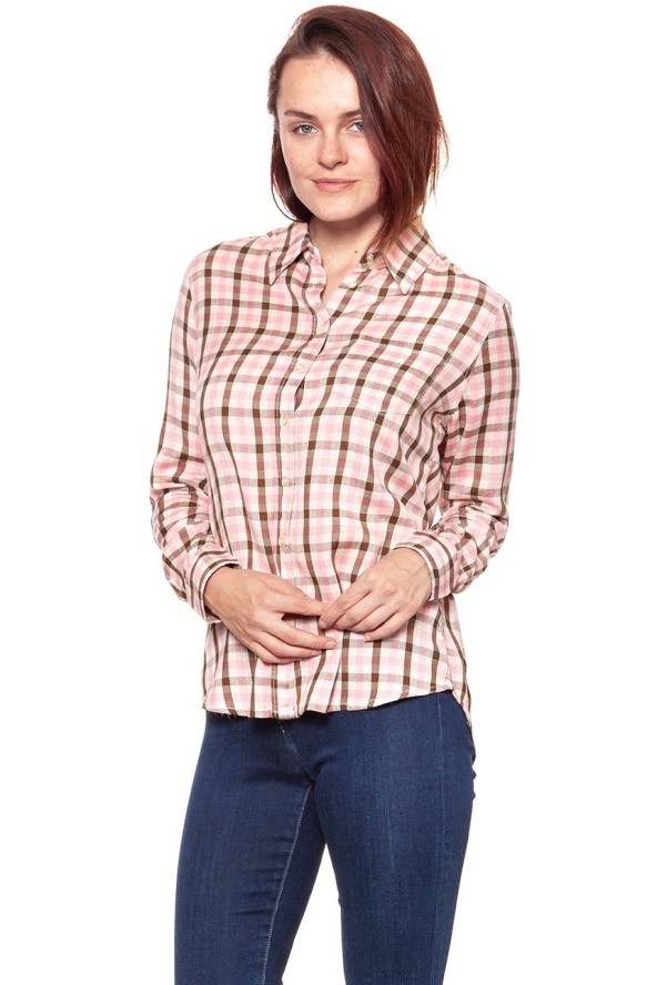 KOSZULA WRANGLER 1 PKT SHIRT CAMEO PINK W5241M1Y2 112129364