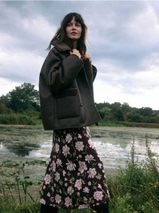 Żakardowa spódnica midi - wielobarwny