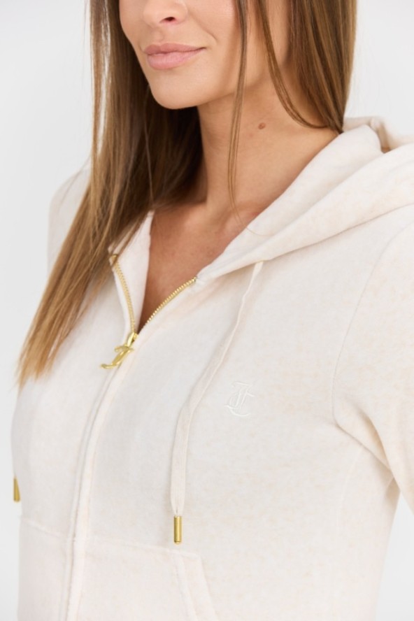JUICY COUTURE Beżowa damska bluza Robertson Gold, Rozmiar M