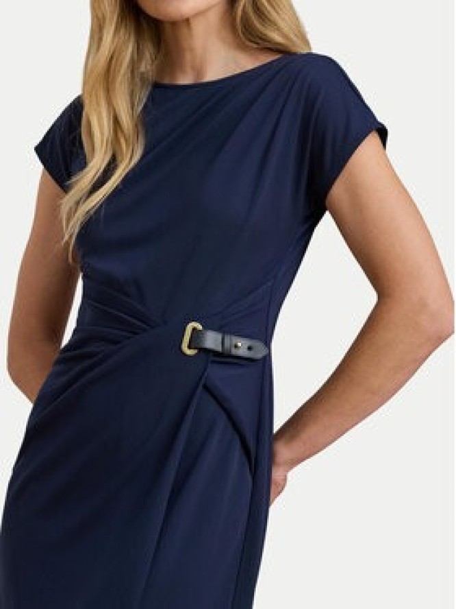 LAUREN RALPH LAUREN Sukienka koktajlowa 200P03763001 Granatowy Slim Fit