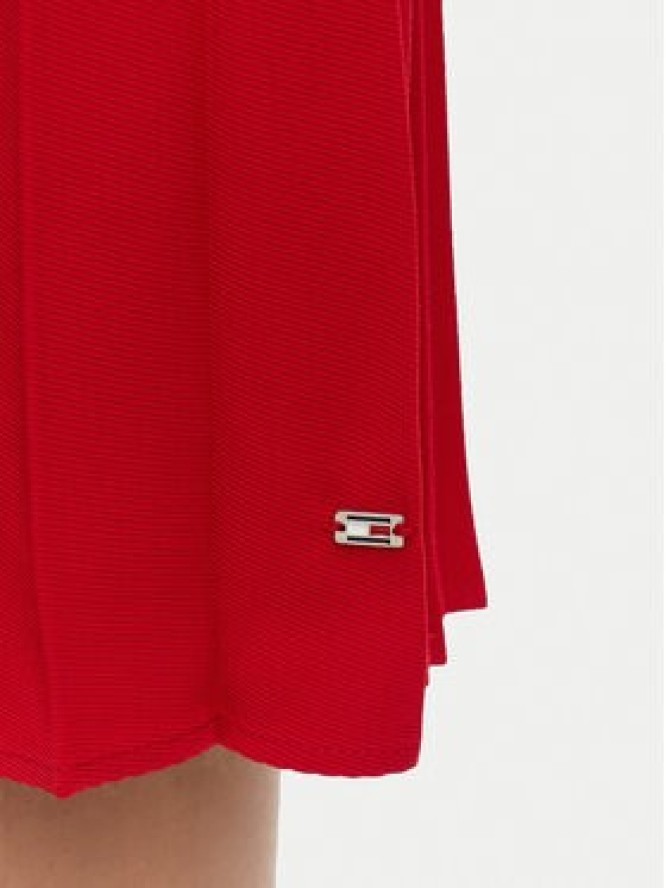 Tommy Hilfiger Spódnica plisowana WW0WW43886 Czerwony Regular Fit