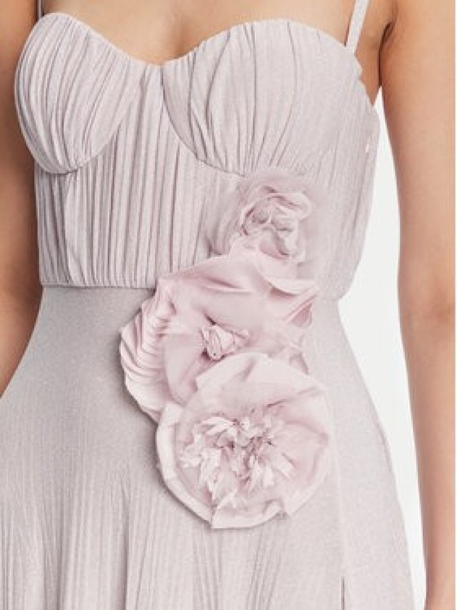 Elisabetta Franchi Sukienka wieczorowa ABR2252E2 544 Fioletowy Regular Fit