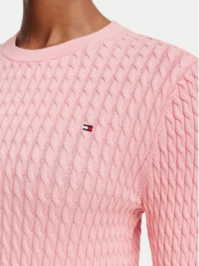 Tommy Hilfiger Sweter WW0WW44993 Różowy jasny Regular Fit