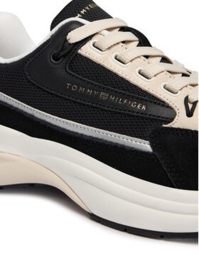 Tommy Hilfiger Sneakersy Th Sporty Chic Runner FW0FW09187 Czarny