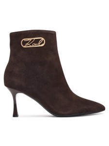 KARL LAGERFELD Botki Sienna KL32747 Brązowy ciemny