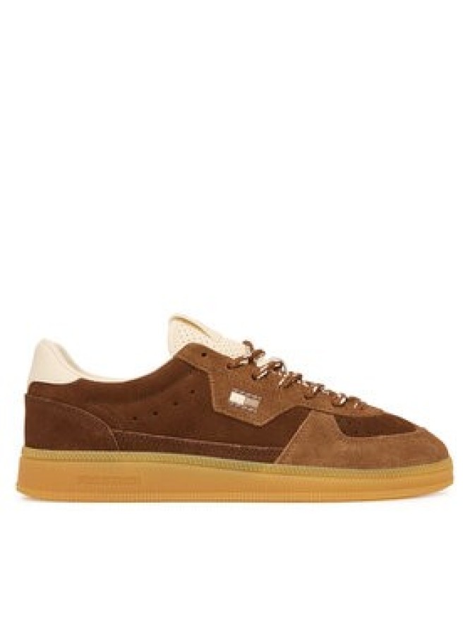 Tommy Jeans Sneakersy Mu The Greenwich Edge Suede EN0EN03050 Brązowy