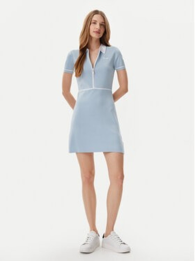 Guess Sukienka dzianinowa V5GK00 Z3D60 Błękitny Regular Fit