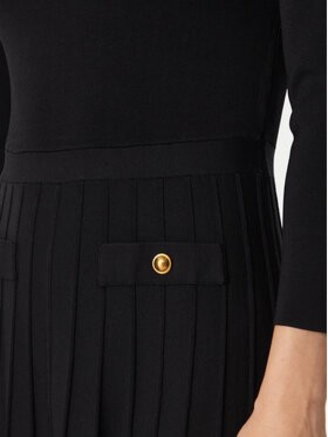 MICHAEL Michael Kors Sukienka dzianinowa MT683J3BFD Czarny Slim Fit