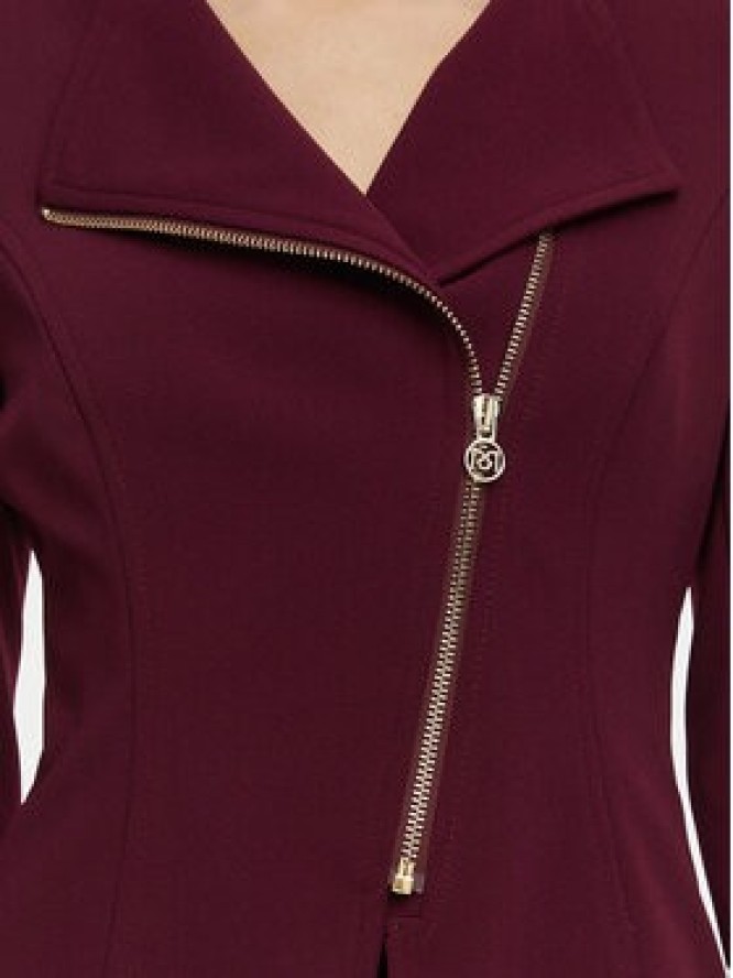 Rinascimento Marynarka CFC0130203003 Bordowy Slim Fit