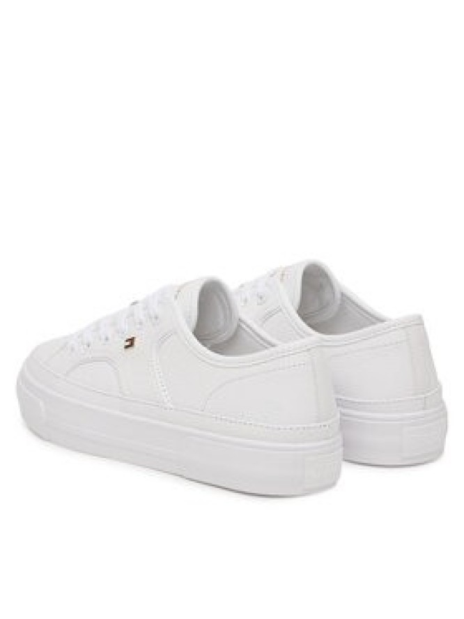 Tommy Hilfiger Sneakersy Platform Vulc Piping Ltr FW0FW09393 Biały