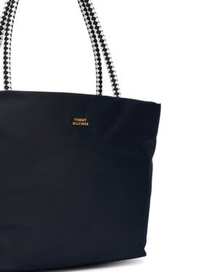 Tommy Hilfiger Torebka Th Marina Hobo/Tote Nylon AW0AW18862 Granatowy