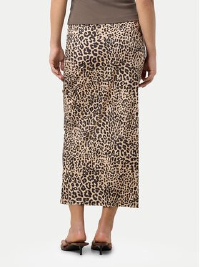 Noisy May Spódnica midi Avery 27034322 Brązowy Slim Fit