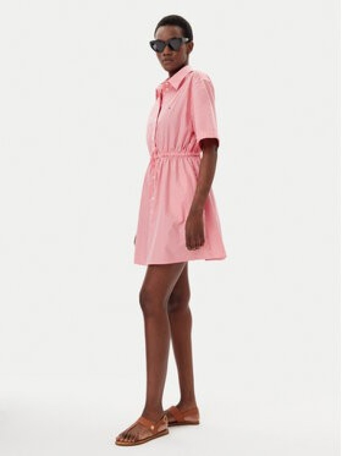 Tommy Jeans Sukienka koszulowa DW0DW20617 Różowy Regular Fit