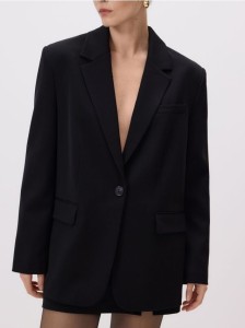 Jednorzędowa marynarka - czarny