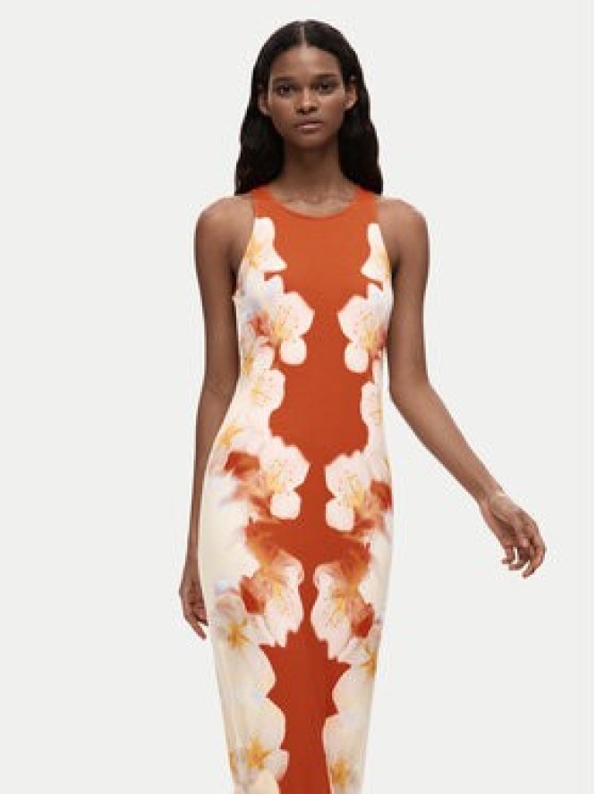 Desigual Sukienka codzienna Jasmine 26SWVK37 Pomarańczowy Slim Fit