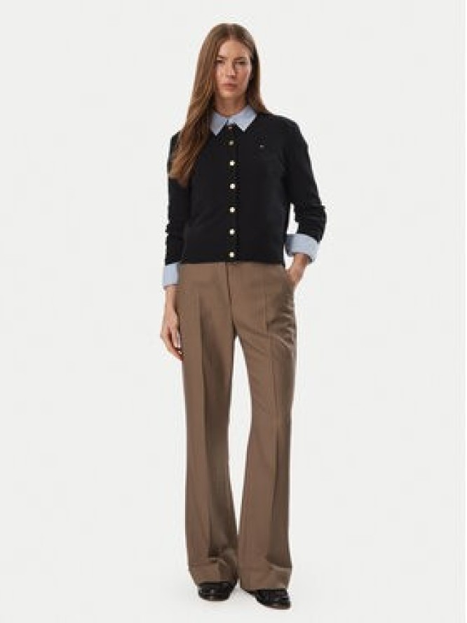 Tommy Hilfiger Kardigan WW0WW51439 Czarny Slim Fit