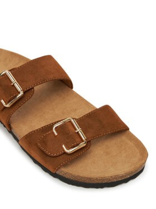 ONLY Shoes Klapki Onlmaxi-13 Pu Strap Buckle 15331392 Brązowy