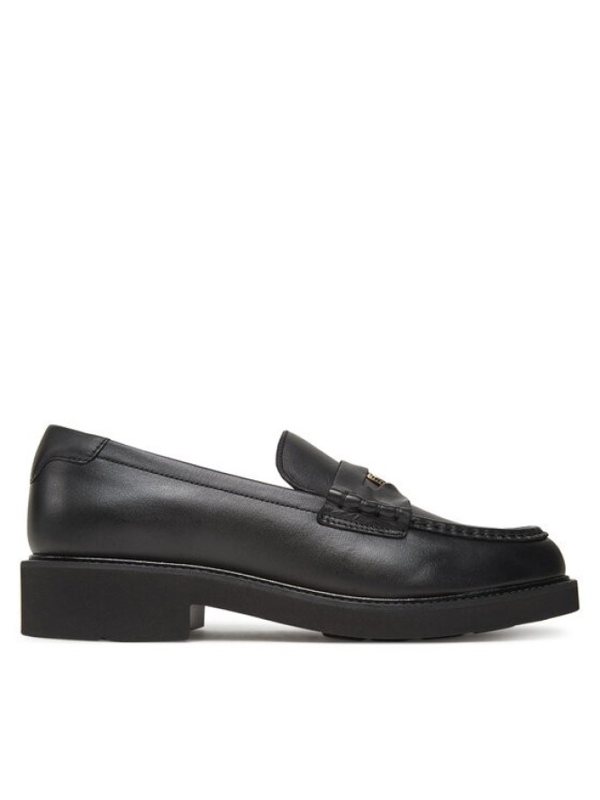 Tommy Hilfiger Lordsy Crest Squarish Toe Penny Loafer FW0FW08633 Czarny