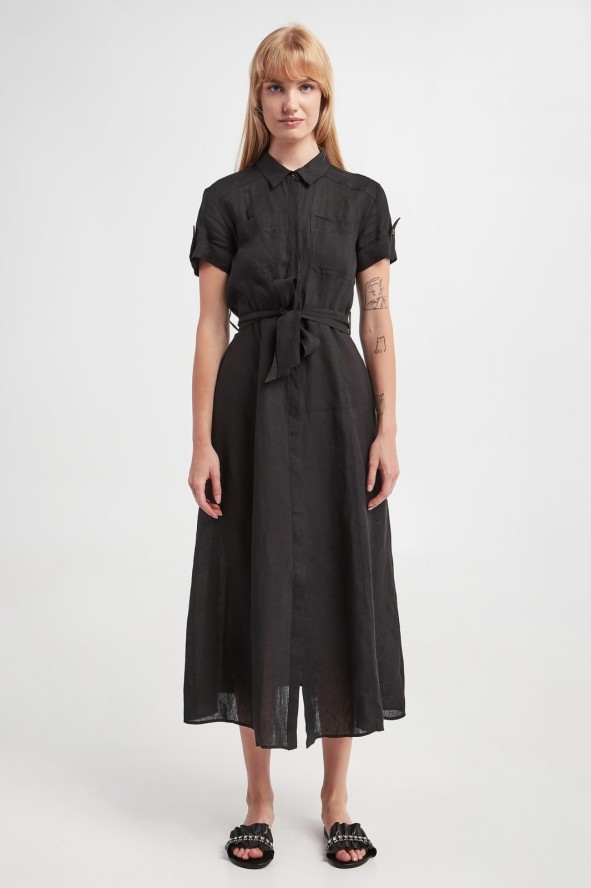 Sukienka lniana Banca MARELLA SPORT