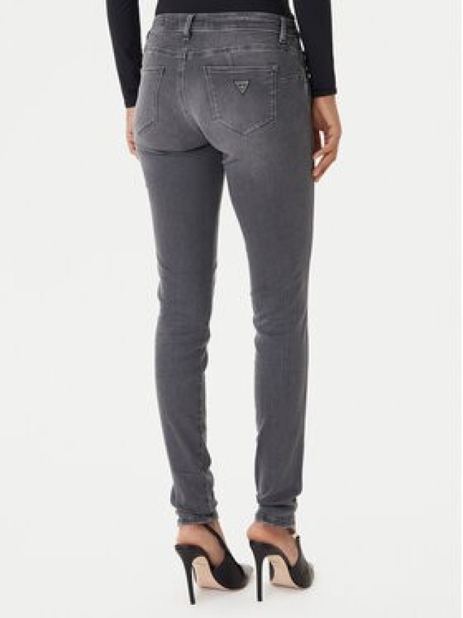 Guess Jeansy W2YAJ2 D4PZ2 Szary Skinny Fit