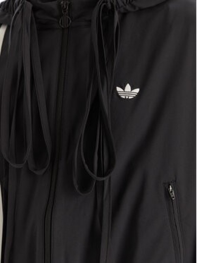 adidas Kurtka przejściowa Ribbon Off Placed 3-Stripes JX2698 Czarny Oversize