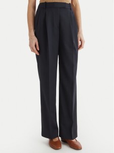 Tommy Hilfiger Spodnie materiałowe Timeless WW0WW48352 Granatowy Straight Fit