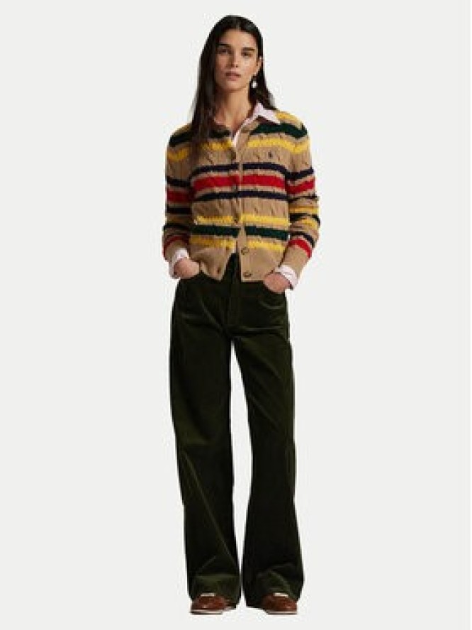 Polo Ralph Lauren Spodnie materiałowe 211A87463001 Zielony Wide Leg