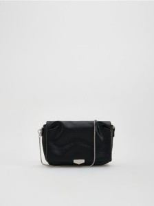 Torebka na ozdobnym łańcuszku - czarny