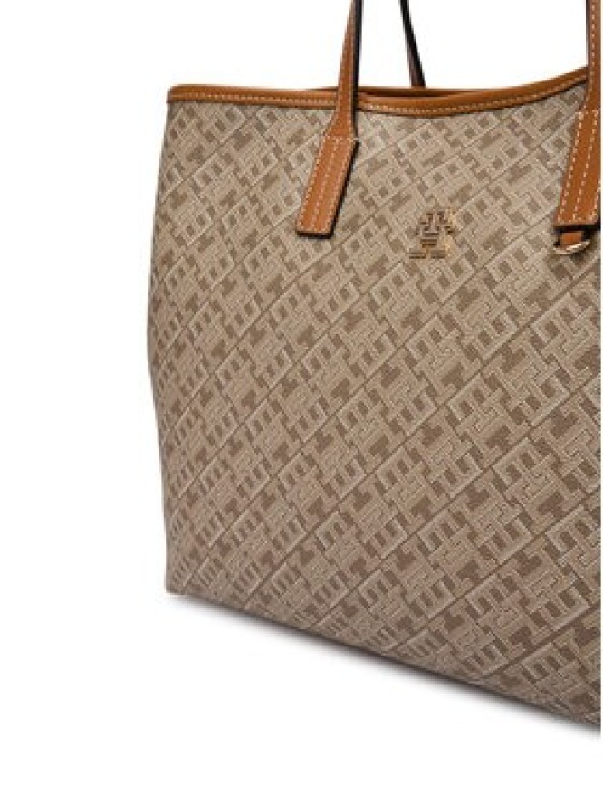 Tommy Hilfiger Torebka Th Monoplay Satchel AW0AW19173 Beżowy