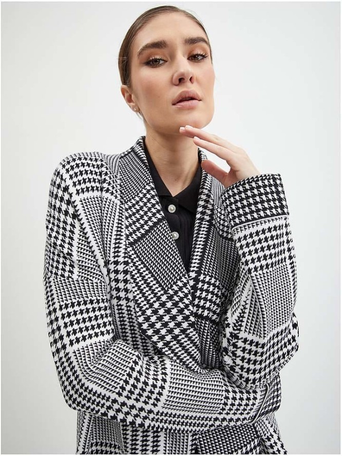 orsay Kardigan w kolorze czarno-białym rozmiar: L