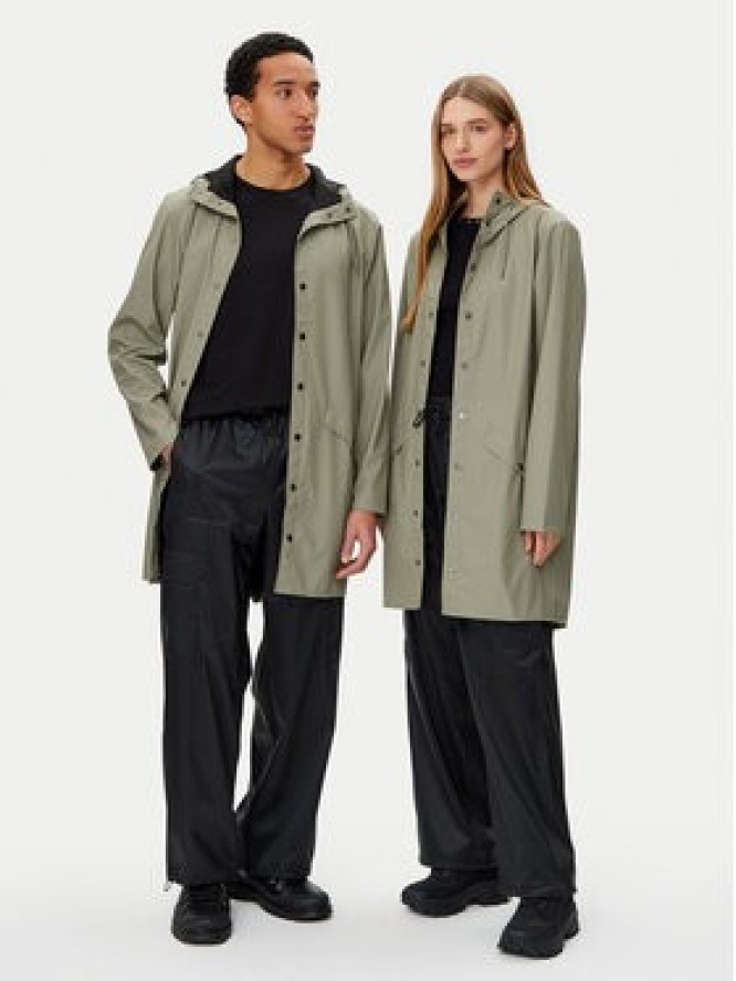 Rains Kurtka przeciwdeszczowa Unisex 12020 Zielony Regular Fit