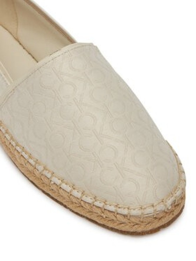 Calvin Klein Espadryle Flat Espadrille - Jacq HW0HW02467 Écru
