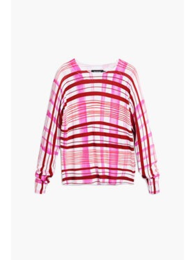 Desigual Sweter Noruega 25WWJF41 Czerwony Regular Fit