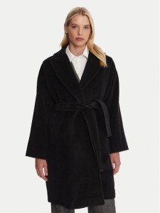 Marella Płaszcz wełniany Scherzo 2523016102 Czarny Regular Fit