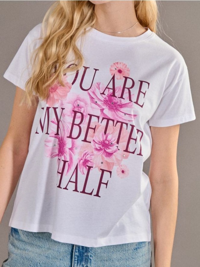 Koszulka z nadrukiem - biały