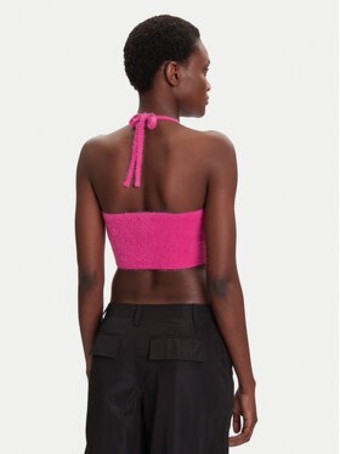 adidas Top Fluffy JW6002 Różowy Slim Fit