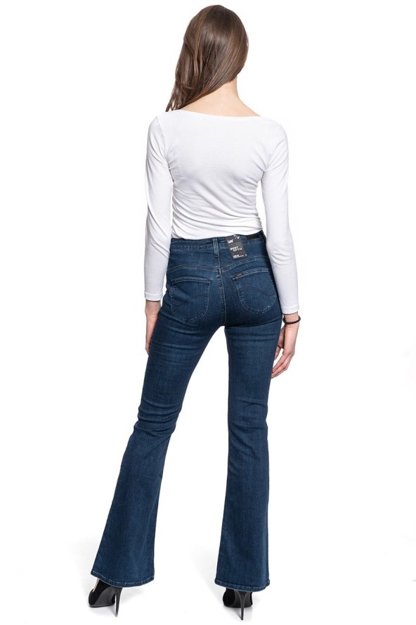 DAMSKIE SPODNIE JEANSOWE LEE FLARE BO L30FBWRF 112106417