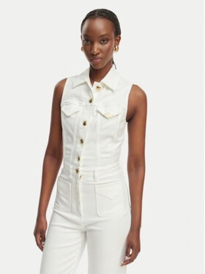 Elisabetta Franchi Kombinezon TJ-45N-61E2-V550 Biały Regular Fit