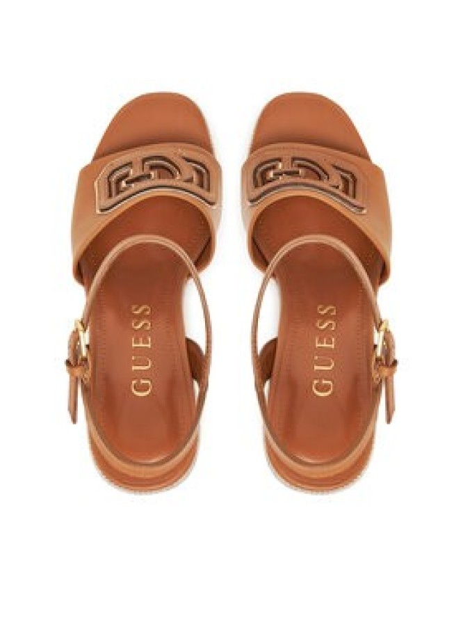 Guess Espadryle FLJFML LEA03 Brązowy