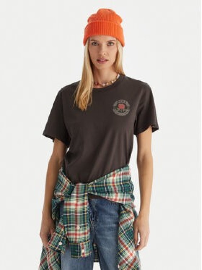 RVCA T-Shirt EVJZT00166 Czarny Regular Fit