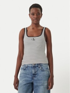 Calvin Klein Jeans Top LV047F832G Czarny Slim Fit