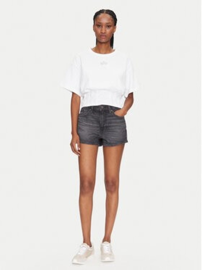 Guess Szorty jeansowe W5GD0Y D5M71 Czarny Regular Fit